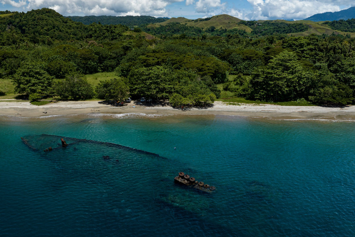 The Kinugawa Maru (Bonegi 2) wreck in the Solomon Islands